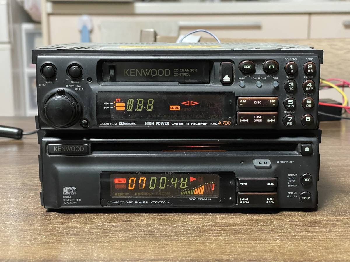 希少！ケンウッド製1DIN うっとうしい 1DIN CD/カセットデッキ Z505/X505