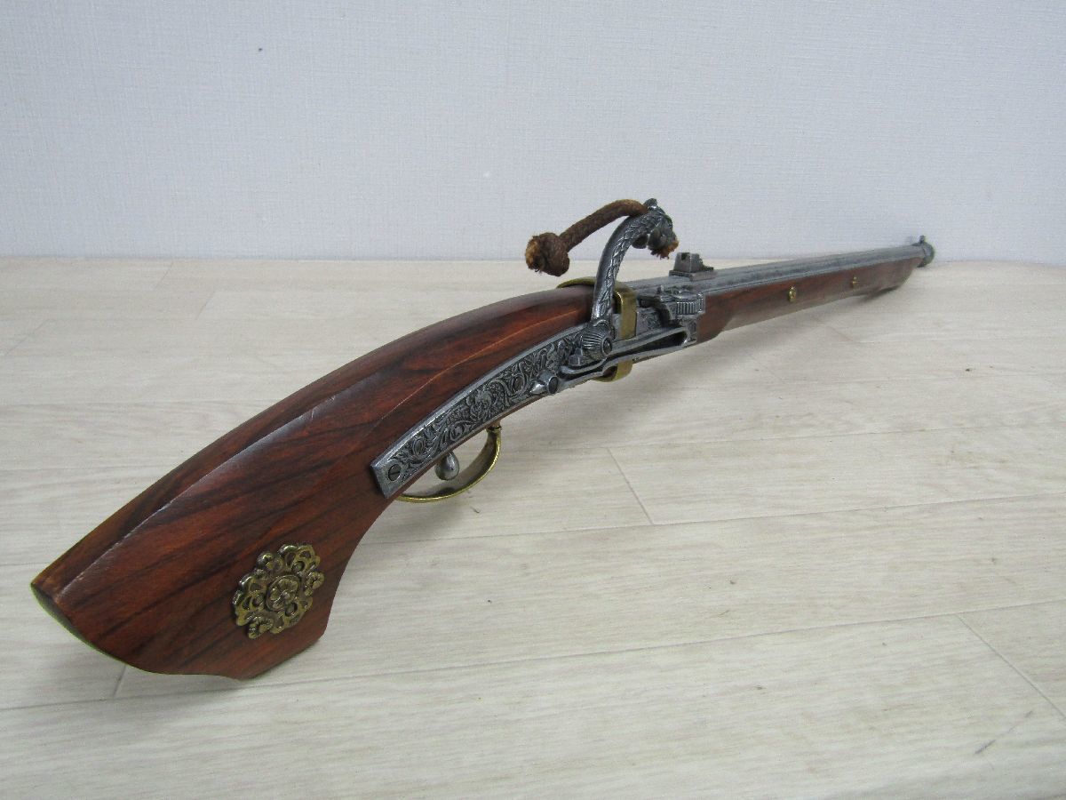 火縄銃 レプリカ 桜紋装飾 全長88.3cm 火なわ式銃砲 インテリア 