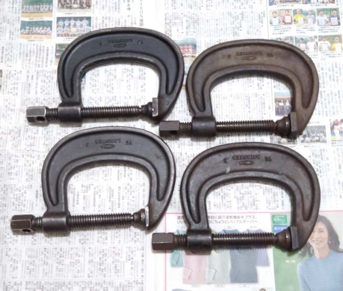  シャコ万力 ロブスター 4個セット 75mm 3インチ 約1.4kg C型 クランプ バイス(バイス、クランプ)｜売買されたオークション情報、yahooの商品情報をアーカイブ公開 - オークファン バイス、クランプ