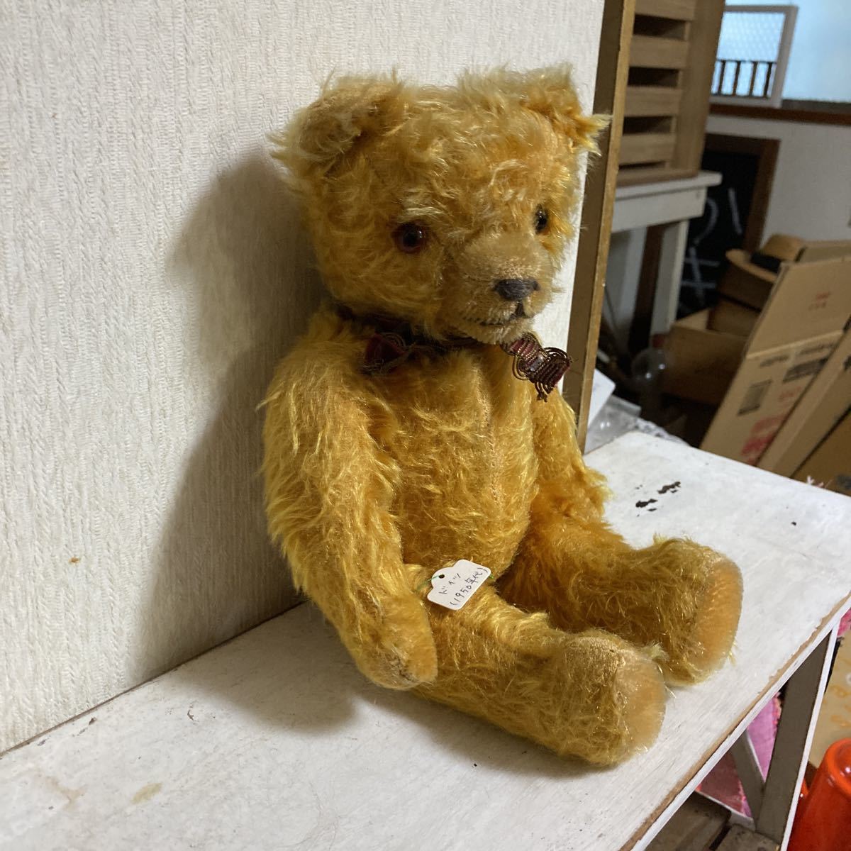 ドイツ グリスリー社Grisly / 60年代ビンテージ・テディベア / 40cm 1950年 grisly toy？（グリズリー社）手足稼働式 テディベア ぬいぐるみ