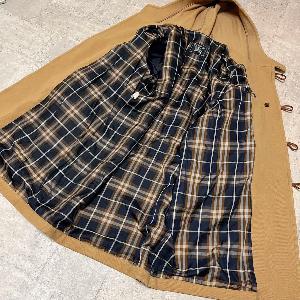 美品 バーバリー ダッフルコート キャメル 美品】バーバリーブルー