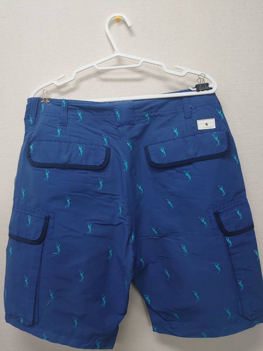 MARK&LONA マークアンドロナ ハーフパンツ Mサイズ ブルー カモフラ