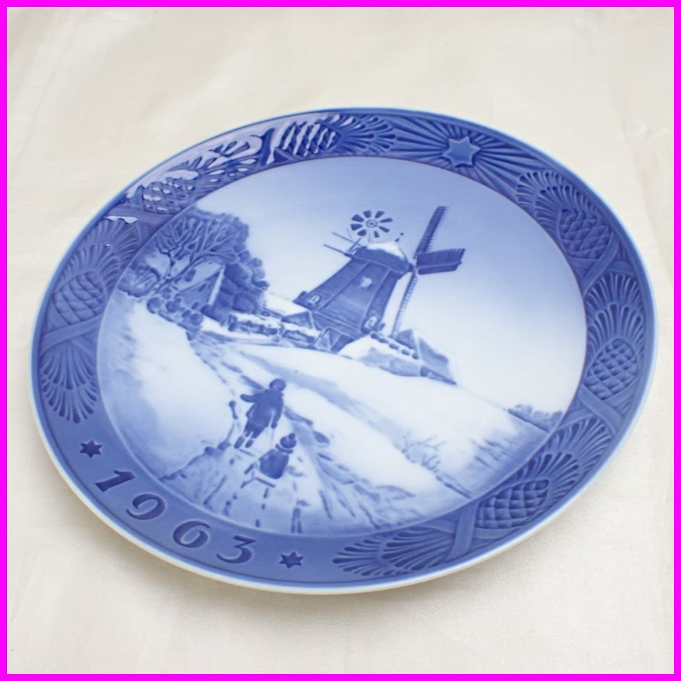 数量限定，お買い得 Royal Copenhagen/ロイヤルコペンハーゲン 1963年 イヤープレート ホイスエーヤの風車小屋/ポーセリン/飾り皿/ヴィンテージ&1895100020(ロイヤルコペンハーゲン)｜売買されたオークション情報、ya ロイヤルコペンハーゲン