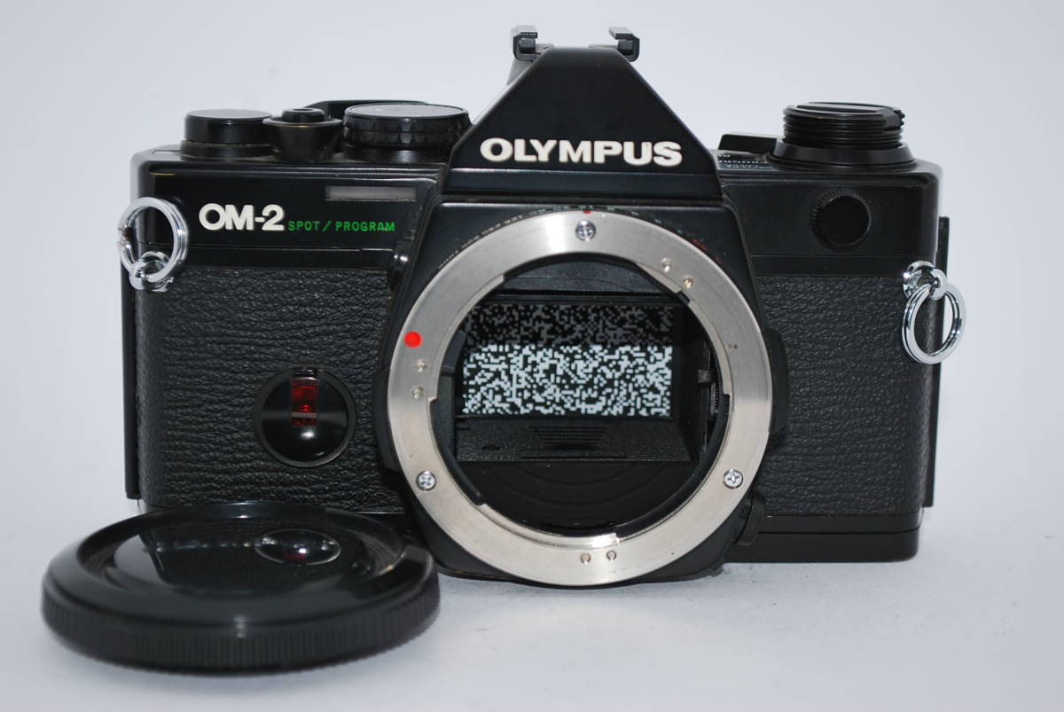 外観並級OLYMPUS オリンパス OM-2 SPOT PROGRAM ブラック ボディ