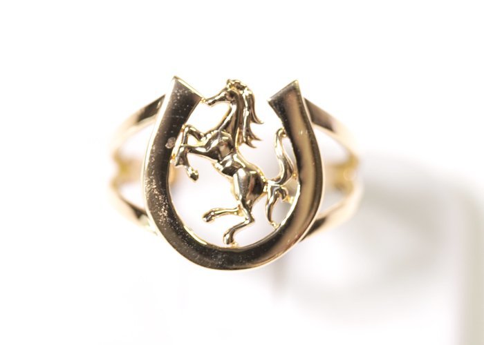 C-2☆K18 馬 リング 13号