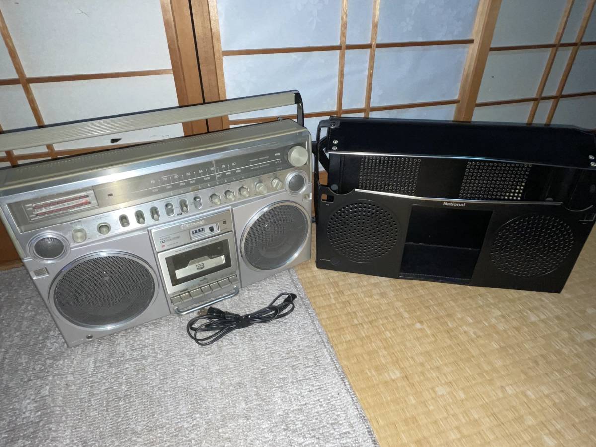 希少National RX-5500 ラジカセ シルバー 動作品 昭和レトロ - メルカリ