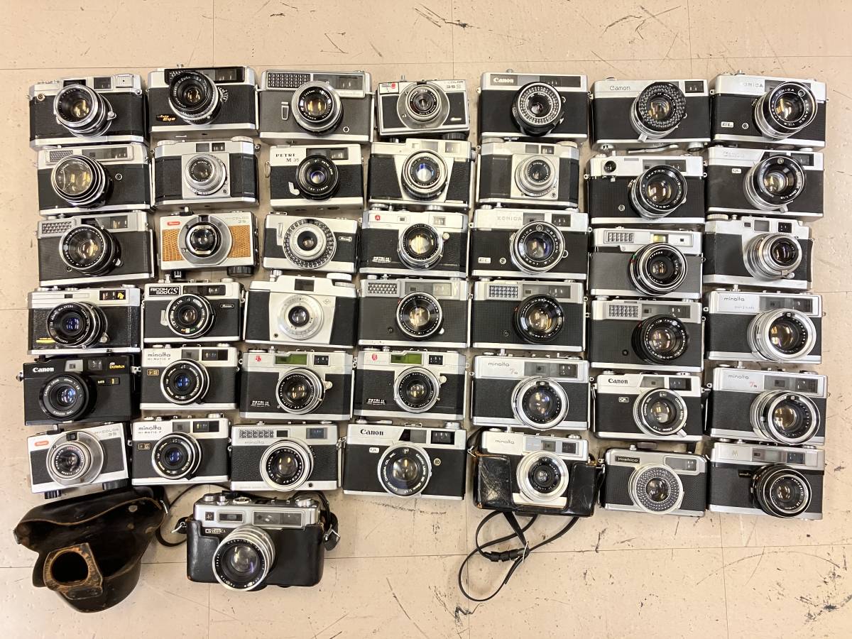 【大量40個以上】 キャノン ミノルタ ペトリ 等 レンジファインダー 等 大量 まとめ ジャンク D37