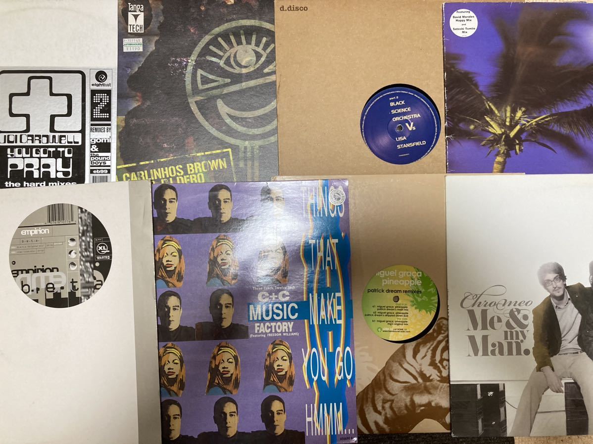 ジャンク レコード まとめ売り 100枚 Trance House Techno ③ ジャンク 1円〜 レコード 1箱 12インチ中心 100枚くらい 大量