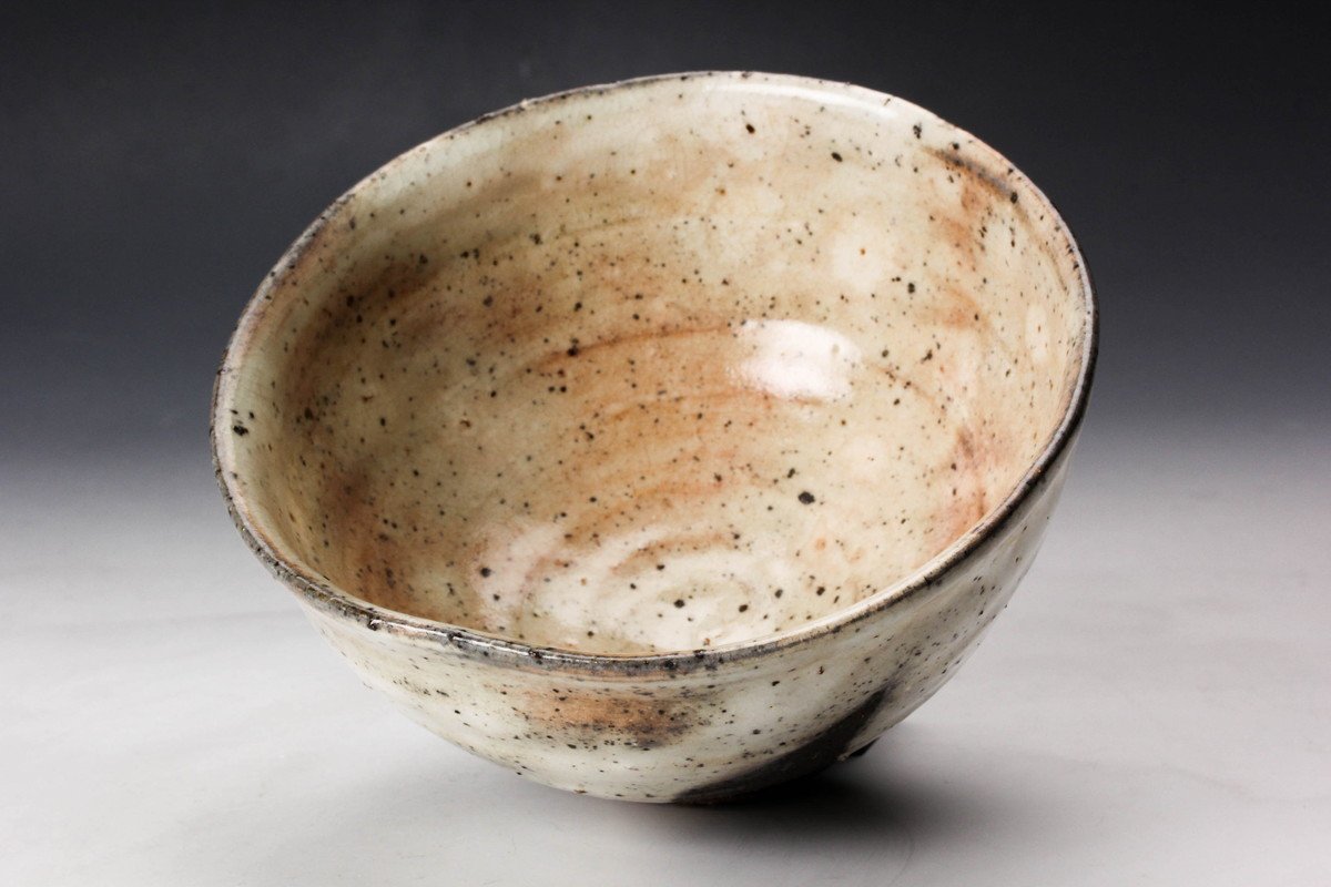 d792 茶碗 粉引 作者不明 木箱 茶道具 古物 d792 茶碗 粉引 作者不明