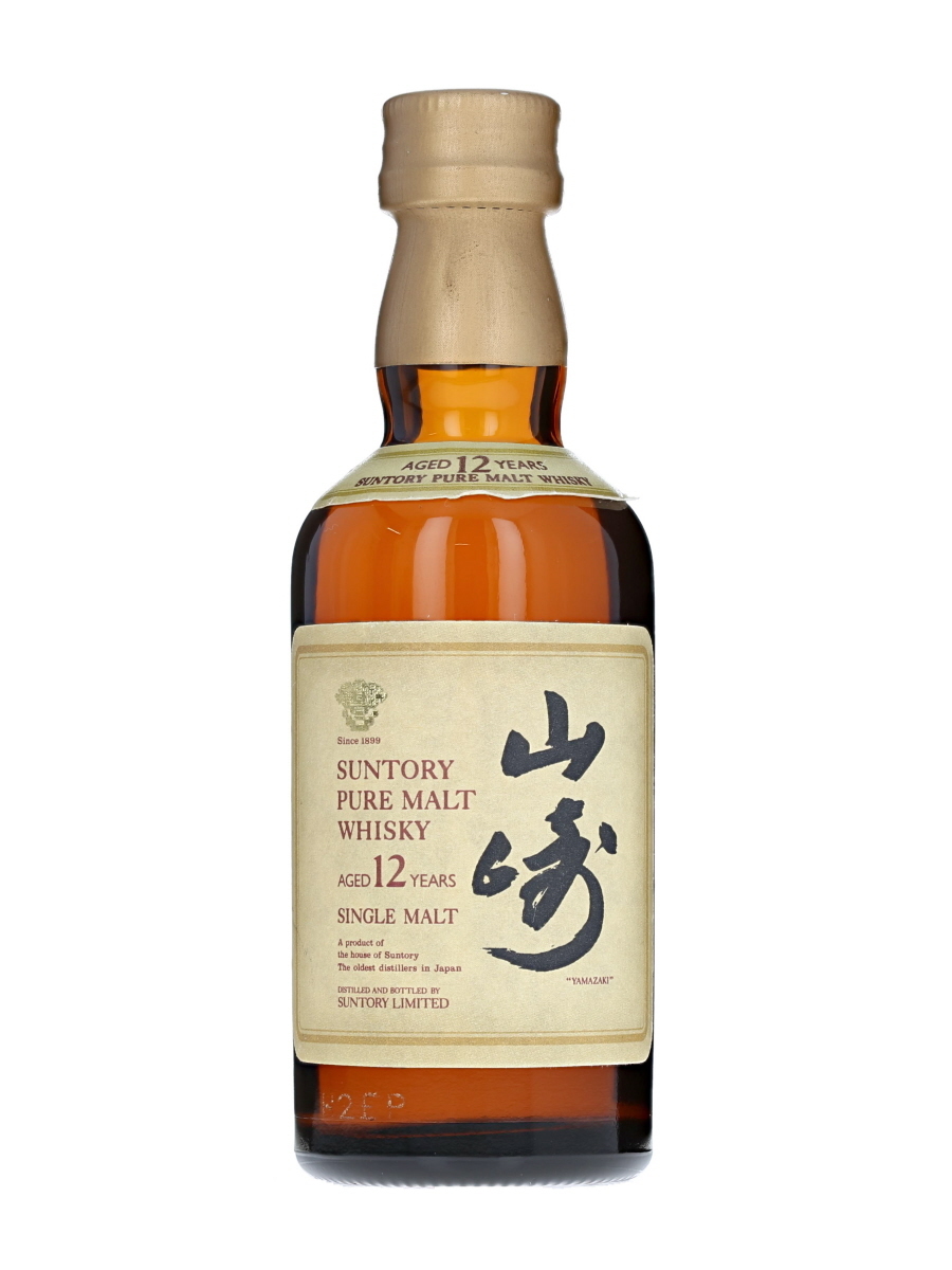 ミニボトル 山崎12年 ピュアモルト サントリーウイスキー 180ml □6