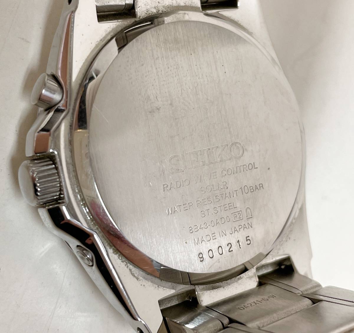 SEIKO セイコー 8B43-0AD0 ソーラー電池 腕時計 ブライツ ステンレス 
