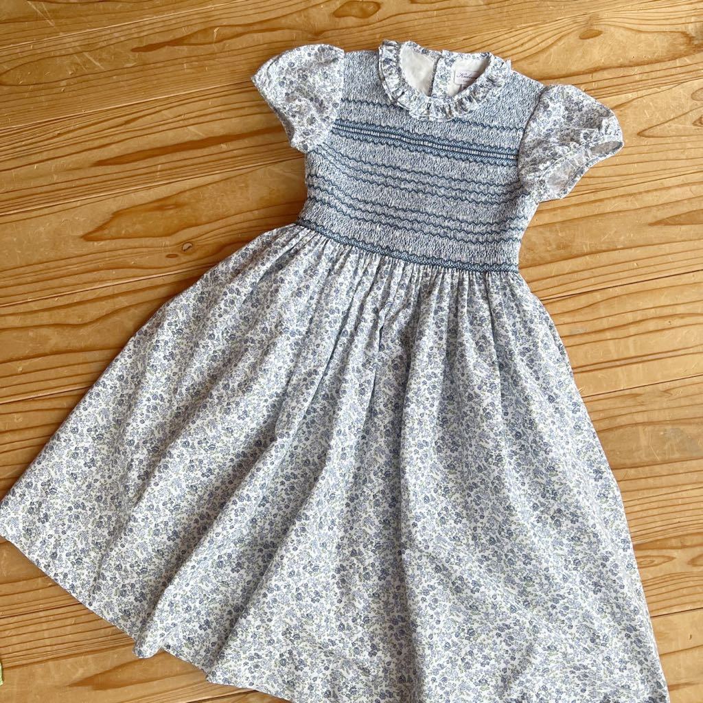 Kidiwi キディウィ スモッキング ワンピース 6A サンサカエ 花柄