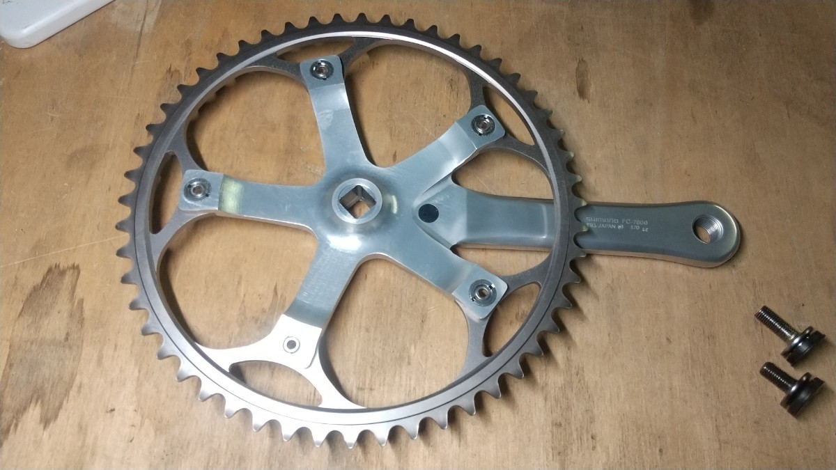 シマノ デュラエース クランクのみ中古使用品、傷・減りあり シマノ