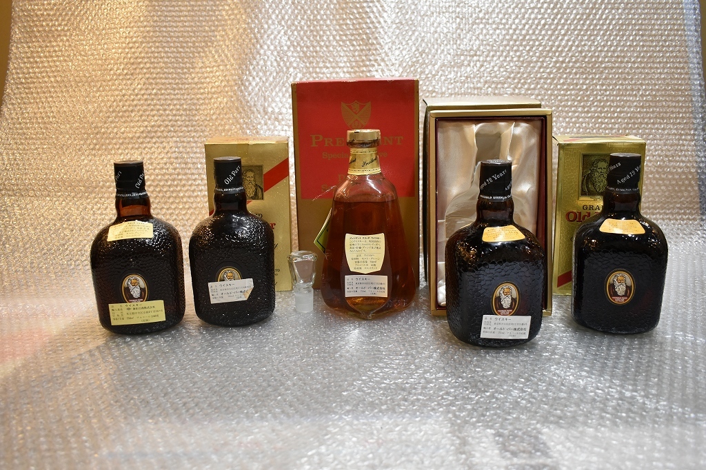 倉庫整理品 28 未開封 古酒古酒 PRESIDENT Old Parr12 5本