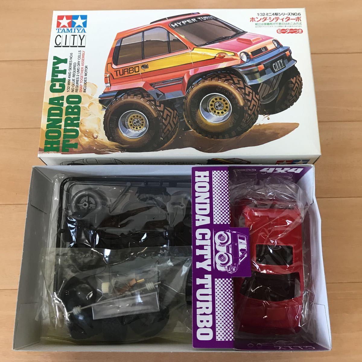 ■タミヤミニ四駆 未組立 ミニ4駆シリーズNO.6ホンダシティターボ
