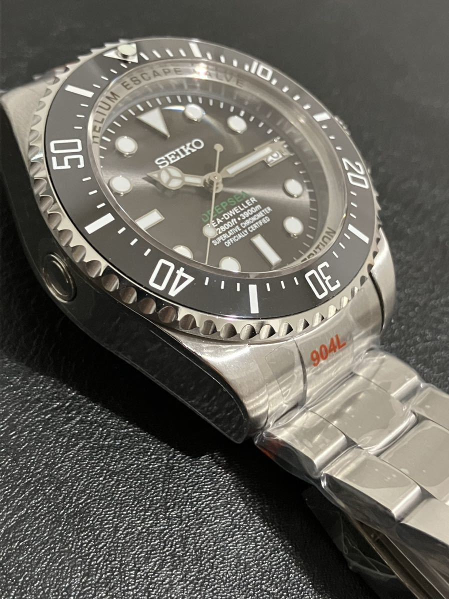 Seiko - Deepsea Black (SOLD) BLACK SEIKO MOD SEA-DWELLERディープ