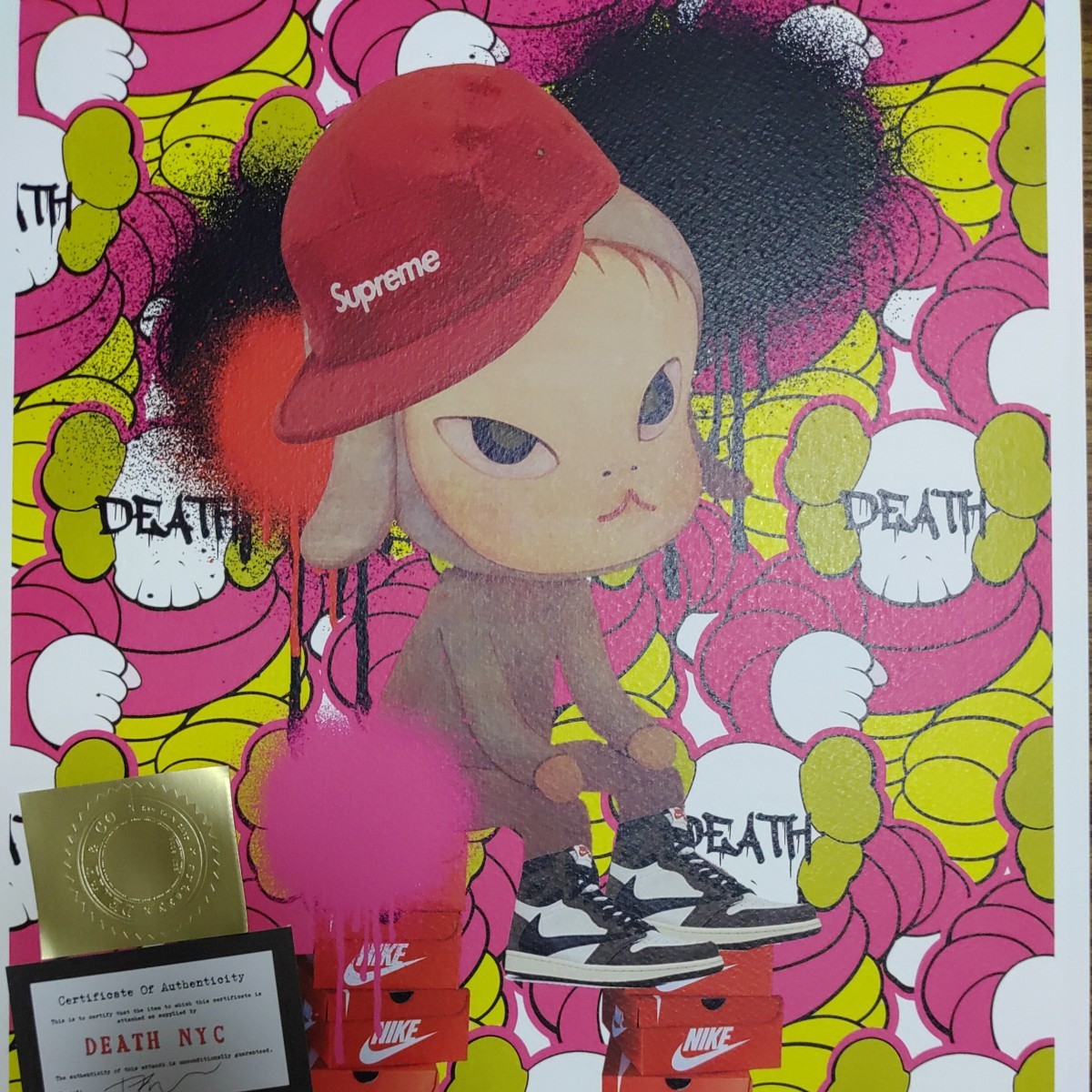 DEATH NYC 世界限定100枚 アートポスター 奈良美智 NARA YOSHITOMO