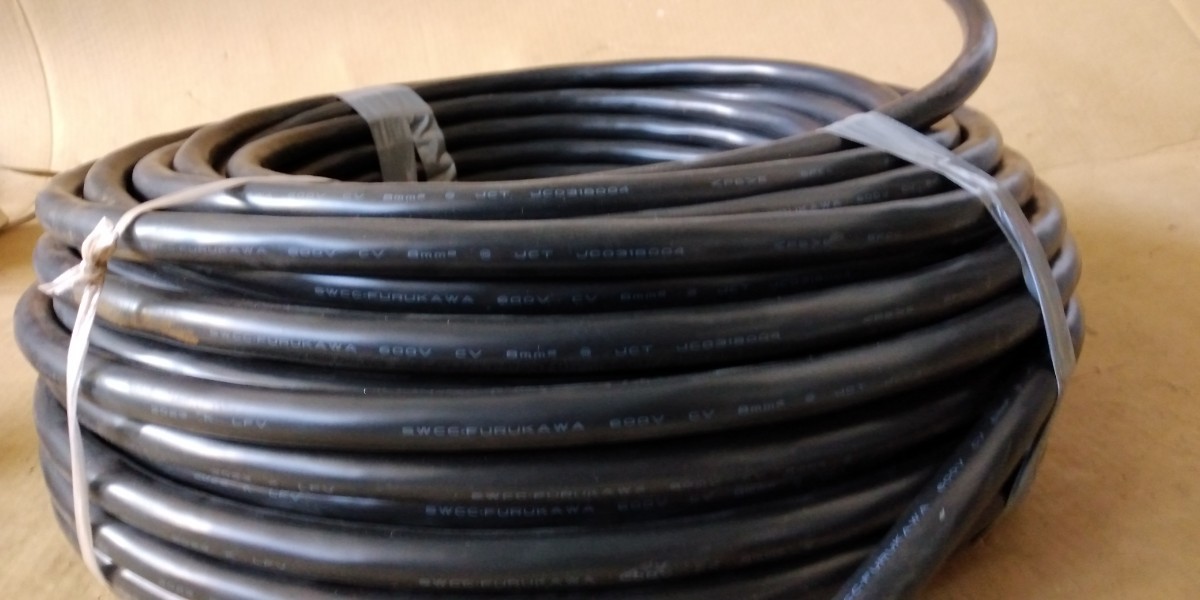 電線 600V CV 3×8mm2 黒 3芯 50m 2023年製 600V CV 50m
