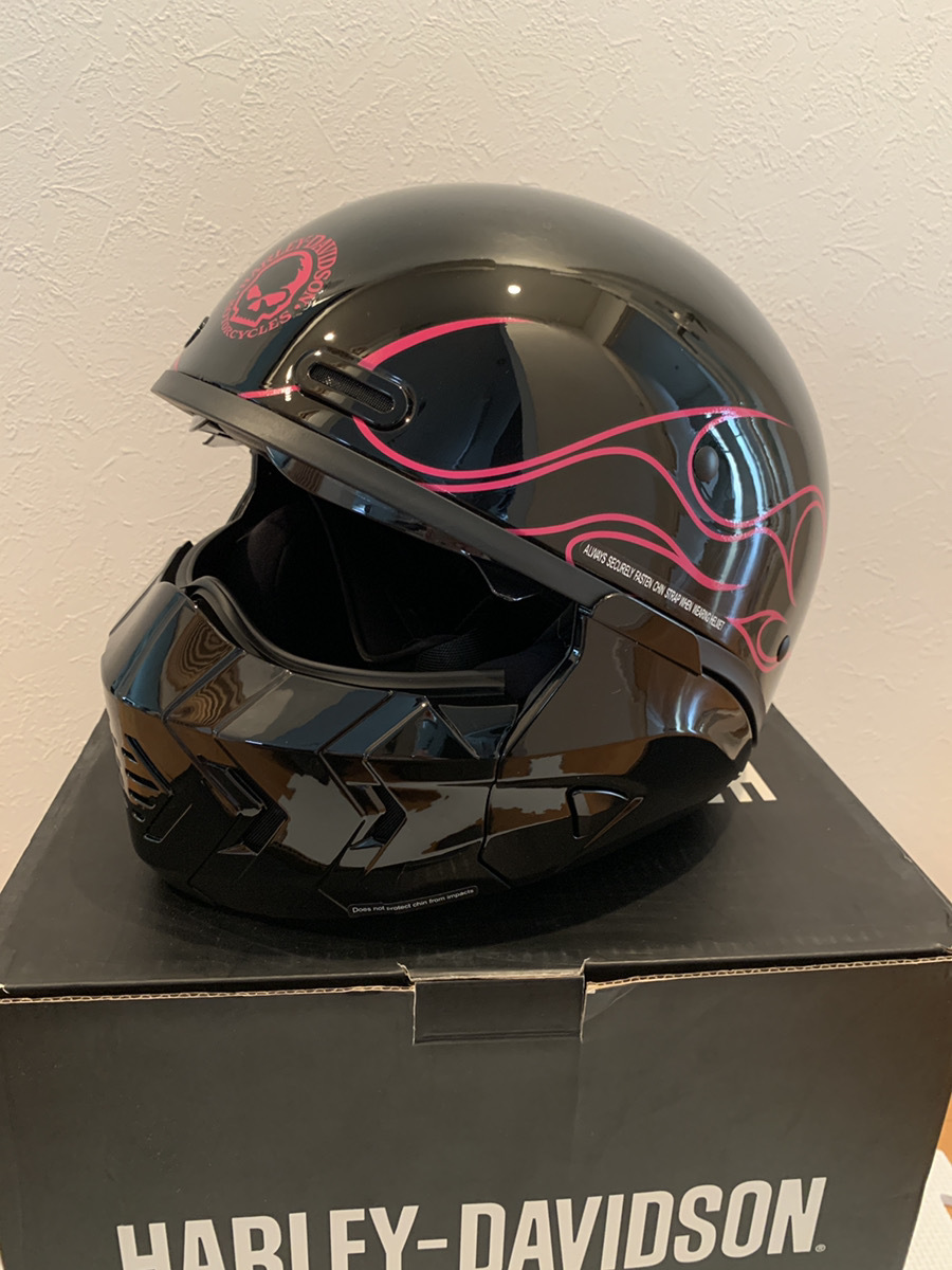 激レア スカル ハーレー ダビッドソン 純正 ヘルメット フルフェイス 