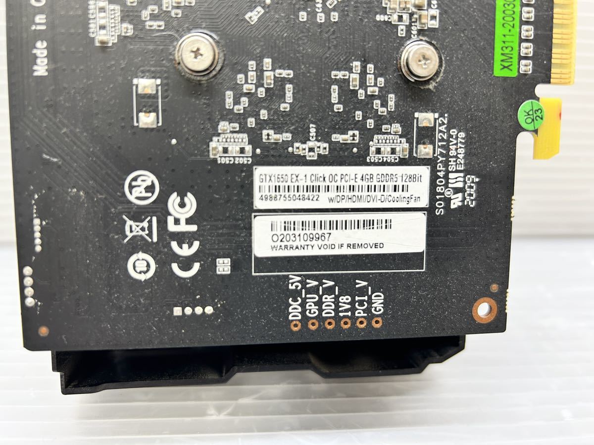 GTX 0 GeForce 4GB GDDR6 OC Galax EX-1 Click EX Black Graphic Card 