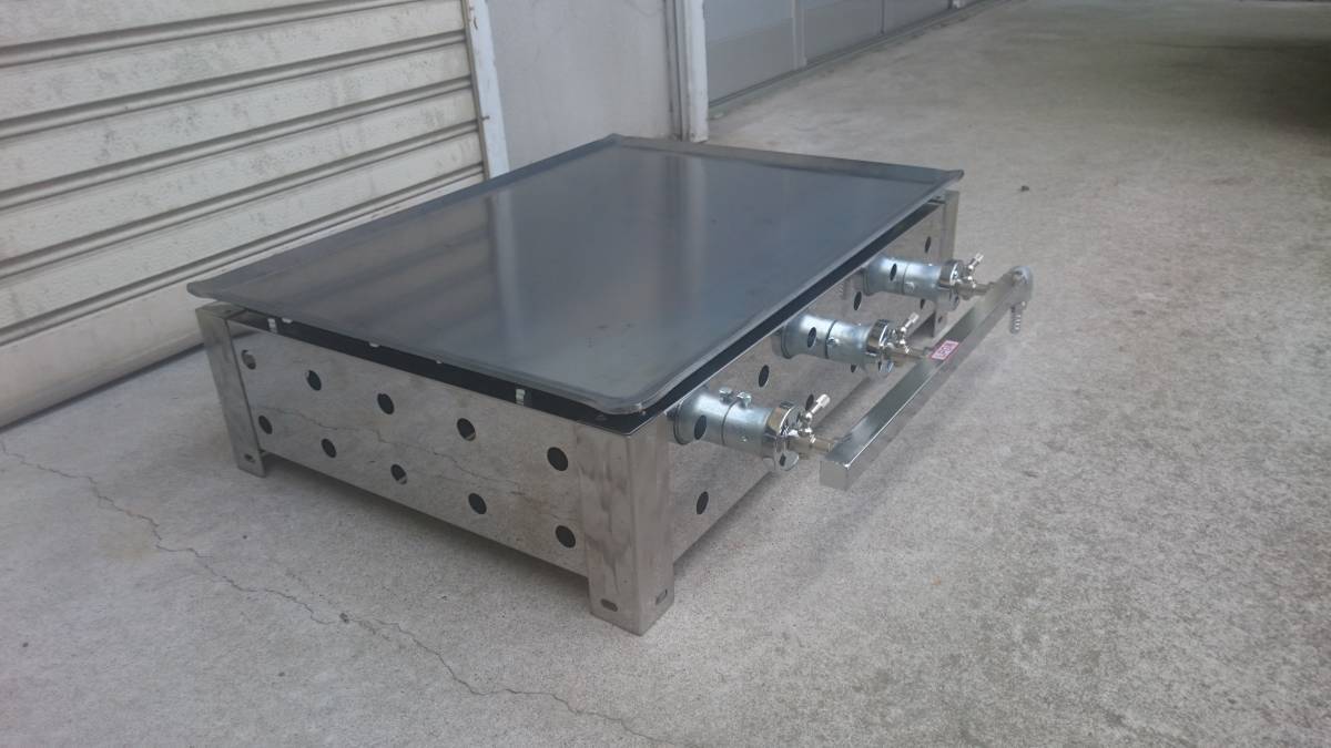 業務用 鉄板焼 プロパンガスグリラー 幅60x奥行45 お好み焼そば