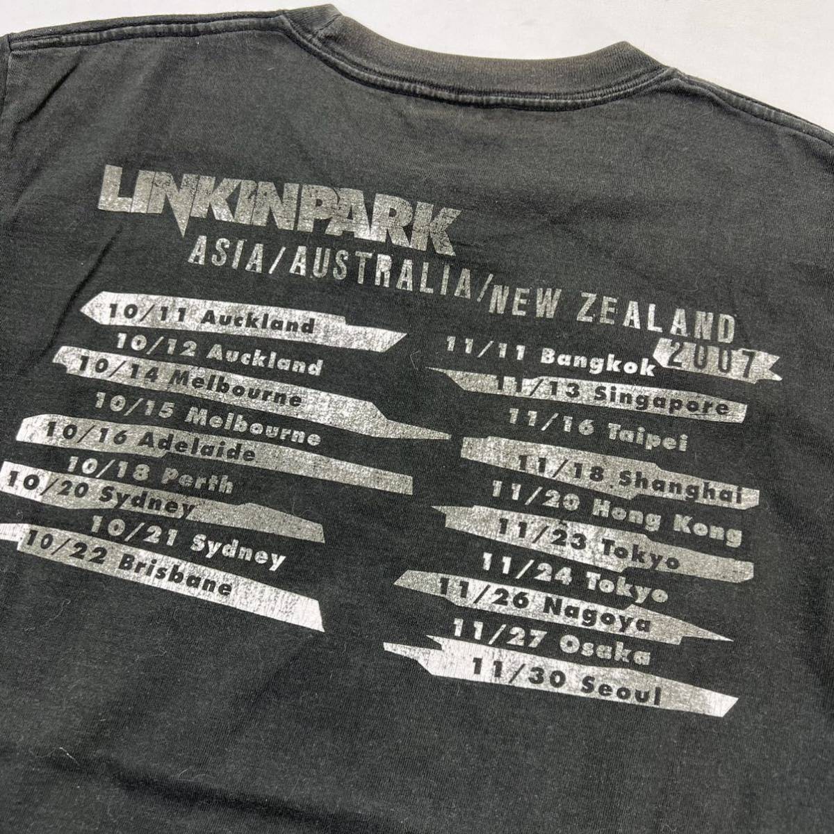 SHOOT ☆ LINKIN PARK 2007 ツアー プリント◎ 半袖 Tシャツ ブラック