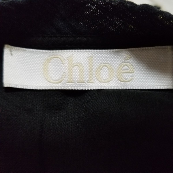 クロエ 半袖シャツブラウス サイズ34 S - クロエ Chloe 半袖シャツブラウス サイズ34 S - 黒 レディース プル