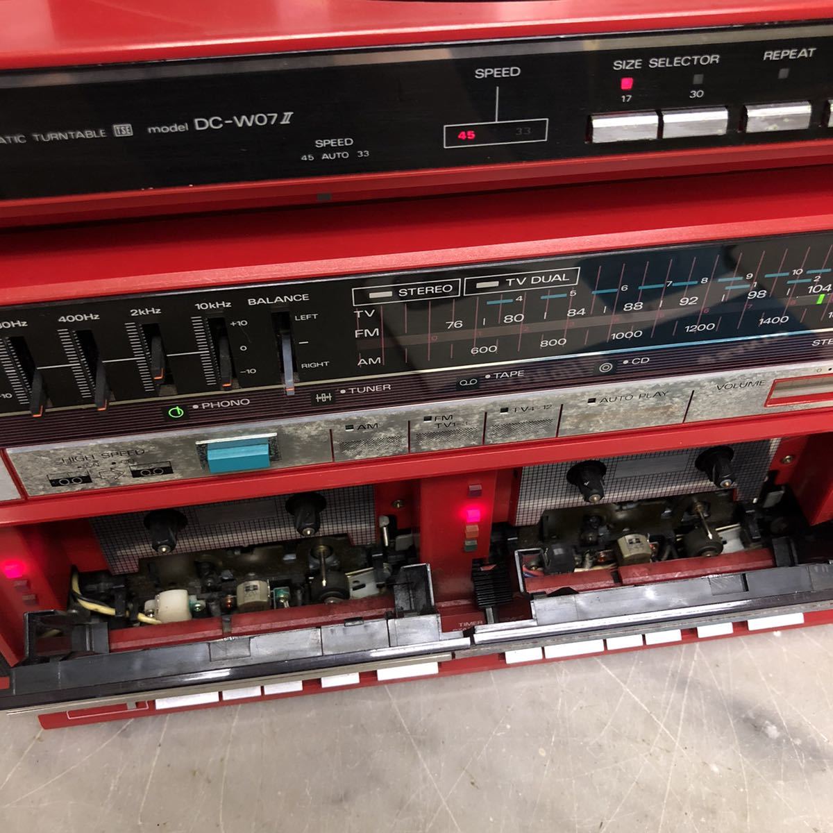 SANYO サンヨー ミニコンポ DC-W07MK Ⅱ レコード カセット システム
