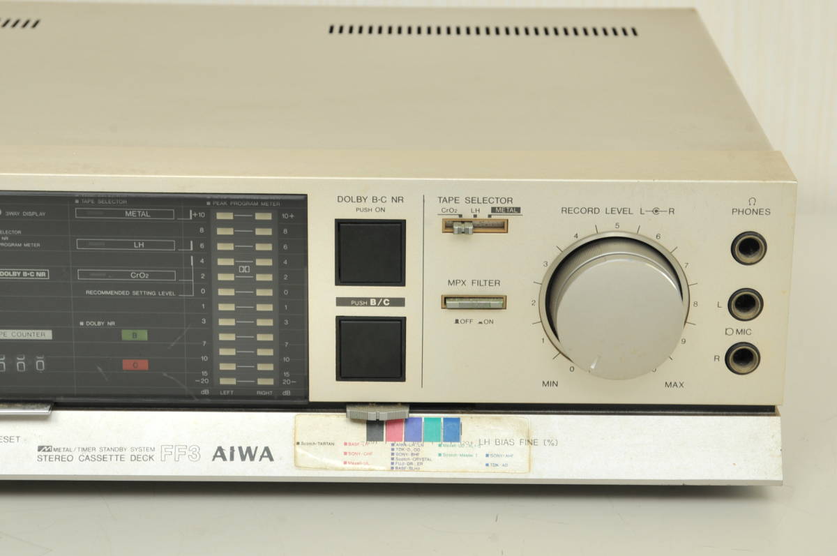 カセットデッキ【AIWA】アイワ AD-FF3／ジャンク品(一般)｜売買された