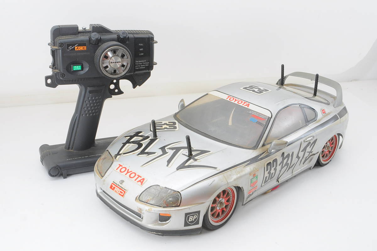 MFM53]SANWA TAMIYA BLITZ TOYOTA SUPRA Gr.N ラジコンセット タミヤ