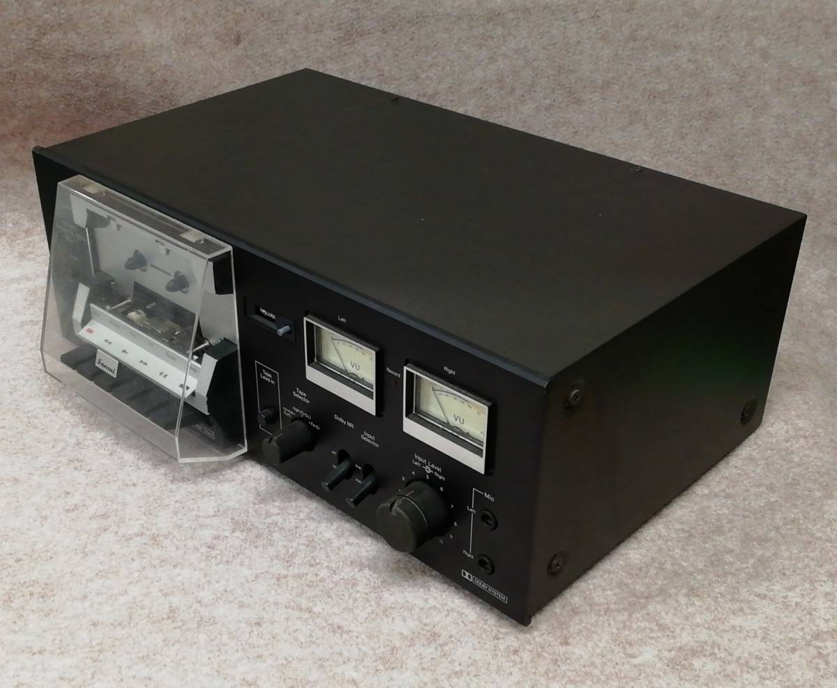 ジャンク品】Sansui サンスイ ステレオ カセットデッキ SC-1 ブラック