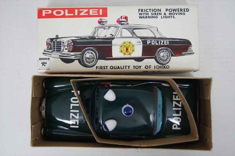 ICHIKO POLIZEI ドイツポリスカー パトカー ベンツ ブリキ