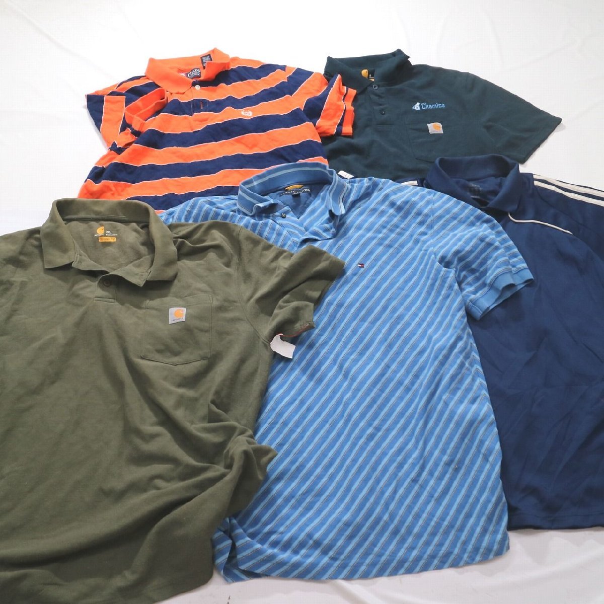 ★ 訳あり 35枚 ブランドMIXポロシャツ セット カーハート TOMMY 含む ( メンズ ) まとめ売り 古着卸 最落なし 1円スタート W0922
