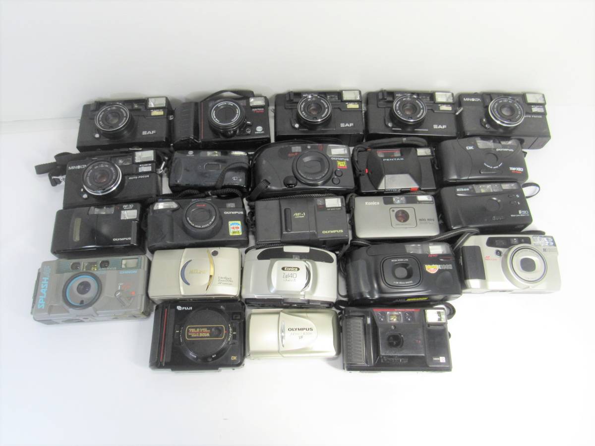 フィルムカメラセット Canon Nikon Minolta T-316 コンパクトフィルムカメラ 22点まとめ Nikon Konica Ricoh
