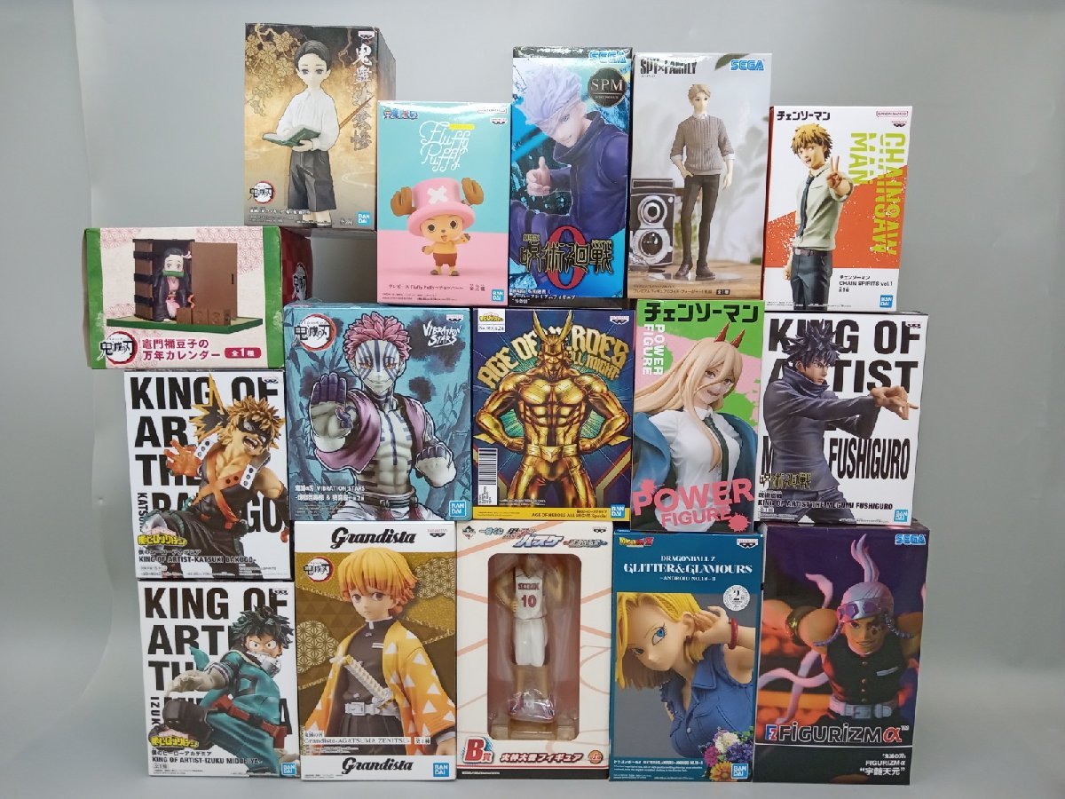 【未検品・ジャンク扱い】 ヒロアカ/チェンソーマン/呪術 他 フィギュア 16点 まとめ売り 宇随天元/五条悟 他 [10-2] No.7027