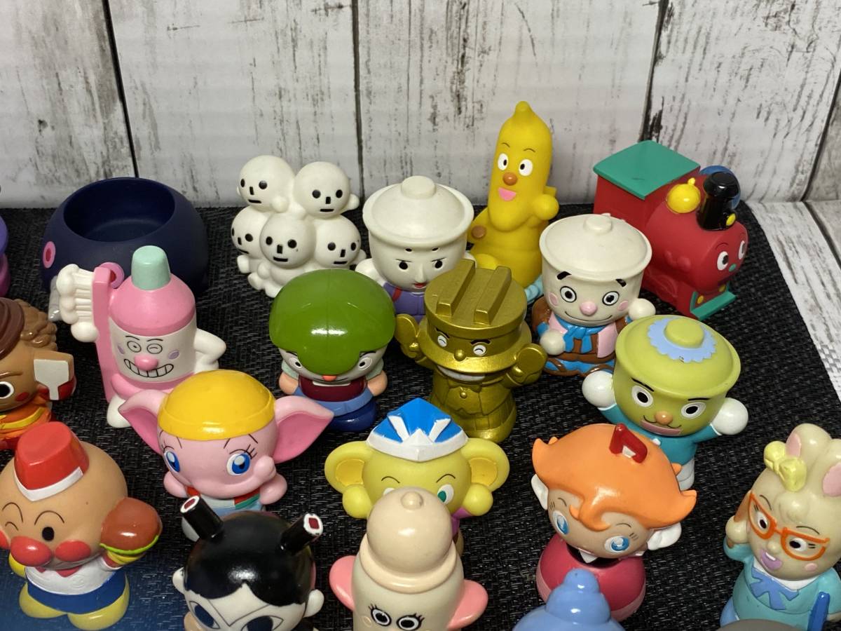 あつまれ アンパンマン 指人形 50個くらい ソフビ フィギュア 乗り物 