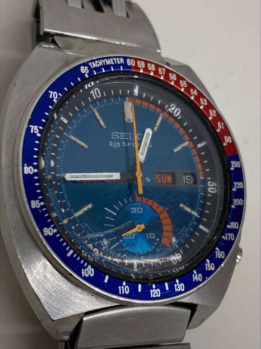 1359-A SEIKO セイコー 5スポーツ スピードタイマー 6139-6002 腕時計