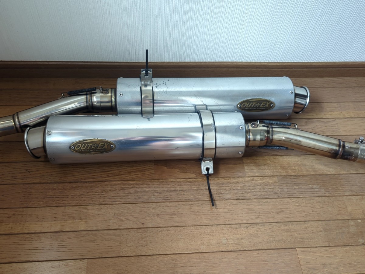 ZZR1200 OUTEX マフラー スリップオン ZZ-R1200(マフラー本体（社外