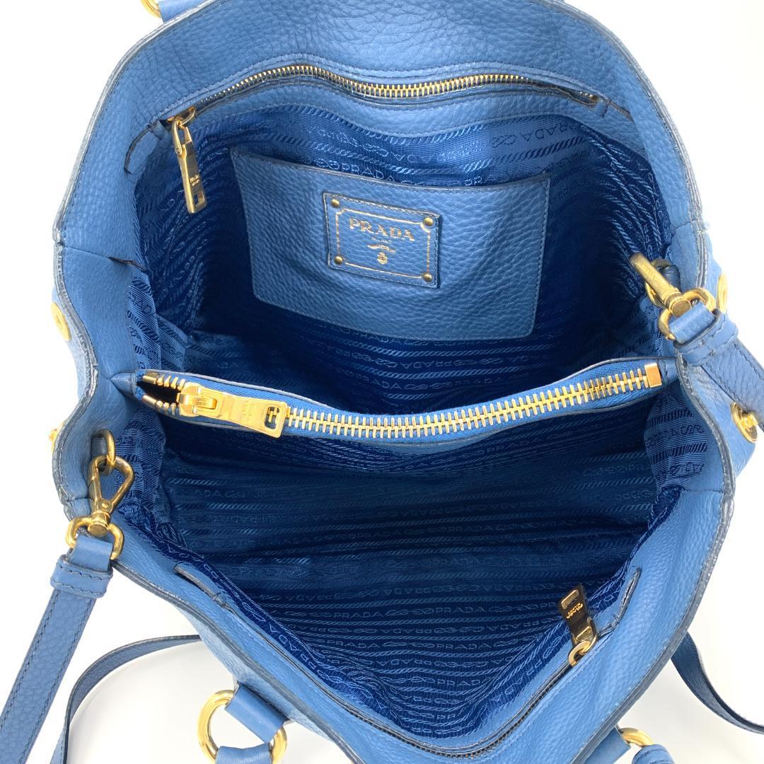 1円 PRADA プラダ 2way ショルダーバッグ ハンドバッグ ヴィッテロ 