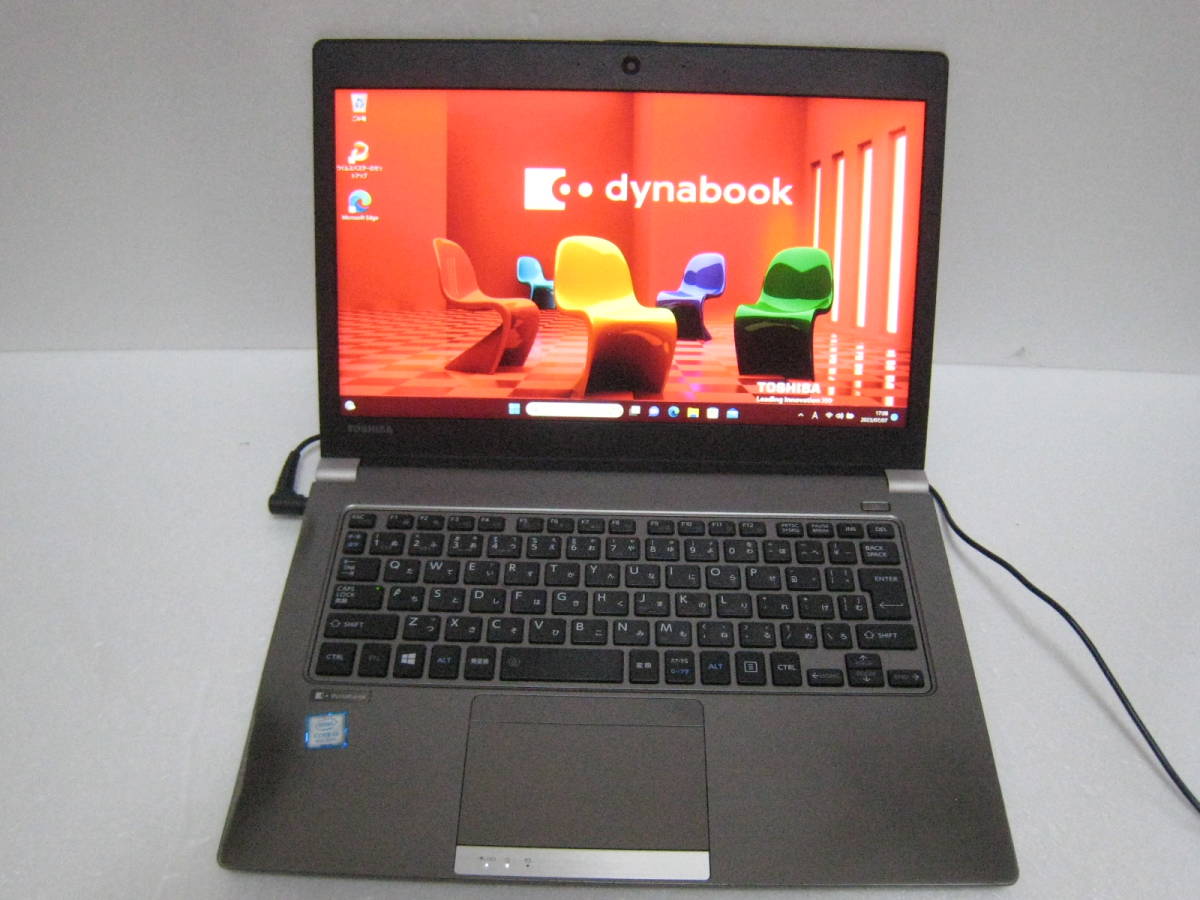 フルハイビジョン 最新Win11 Office 爆速SSD dynabook R63/H　第8世代/Core i5 8250U / メモリ 8GB/SSD 256GB / 13.3型　No929