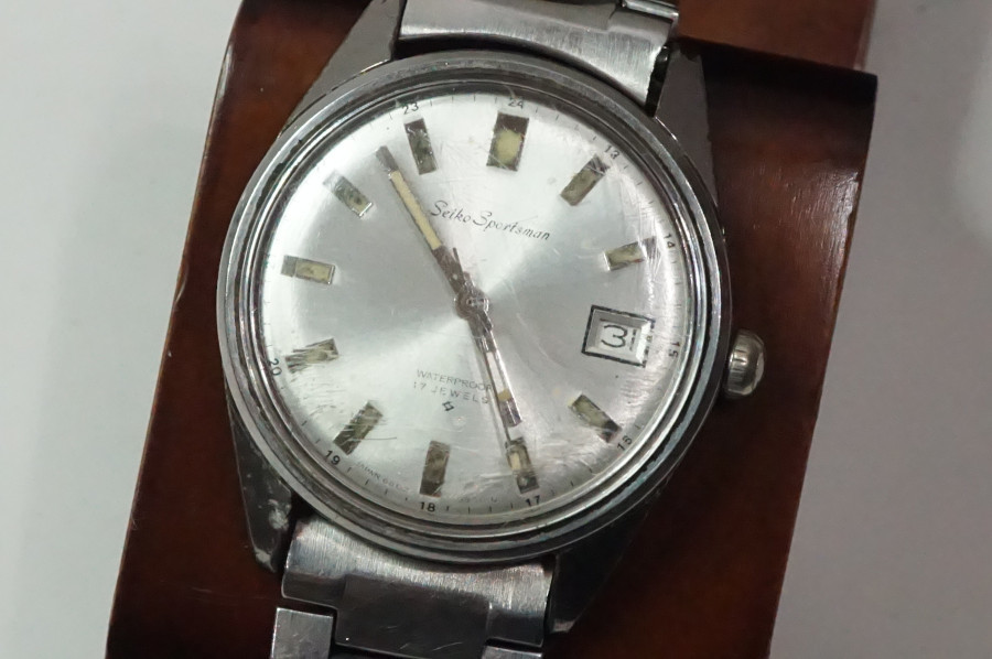 セイコー/SEIKO　腕時計M4　スポーツマン　Sportsman　17石　手巻き　動作品　ビンテージ　昭和レトロ