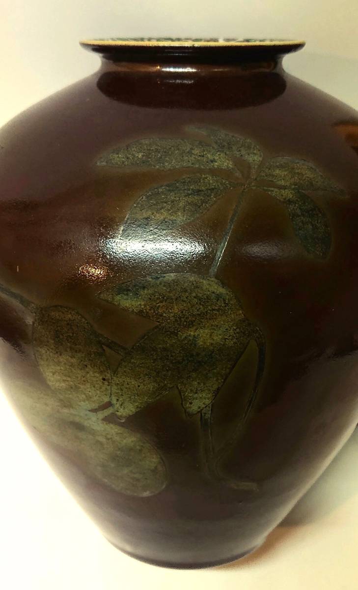 帝室技芸員 三代清風与平作 磁彩画 詩仙図 徳利一対 共箱