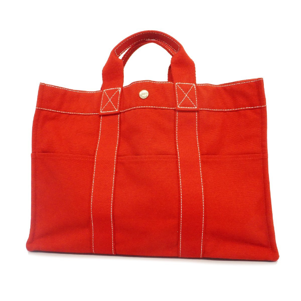 HERMES エルメス フールトゥMM トートバッグ カバス 赤 A4収納 通勤 HERMES エルメス フールトゥMM トートバッグ カバス 赤 A4収納 通勤
