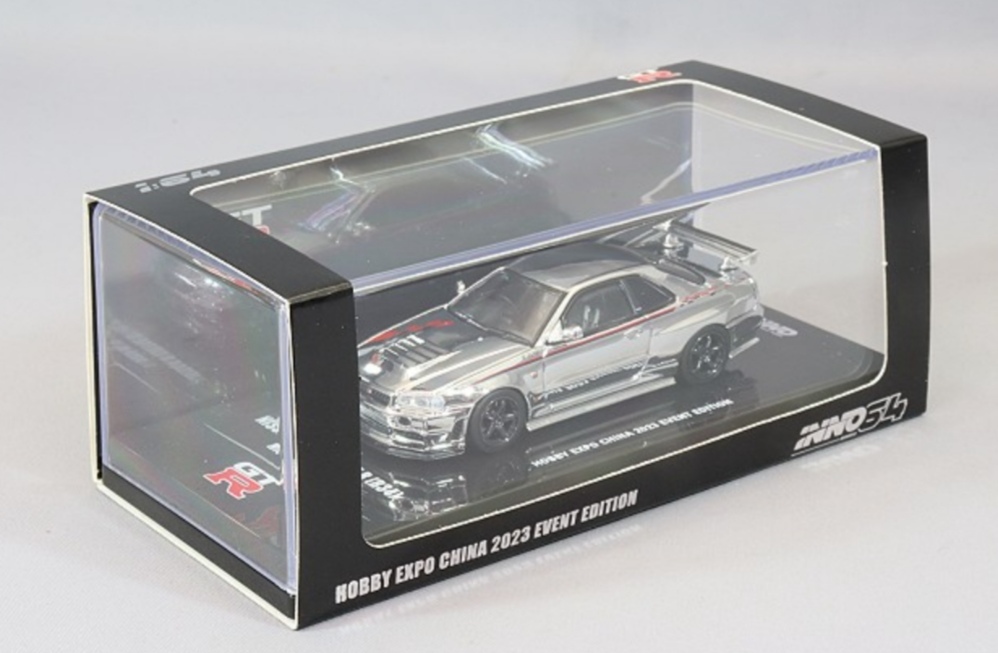 【正規品，豊富な】 イノモデル 1/64 ニッサン スカイライン GT-R R34 ニスモ R-Tune シルバークロムメッキ Hobby Expo China 2023 イベント限定(乗用車)｜売買されたオークション情報、yahooの商品情報をアーカイブ公開 - オ 乗用車