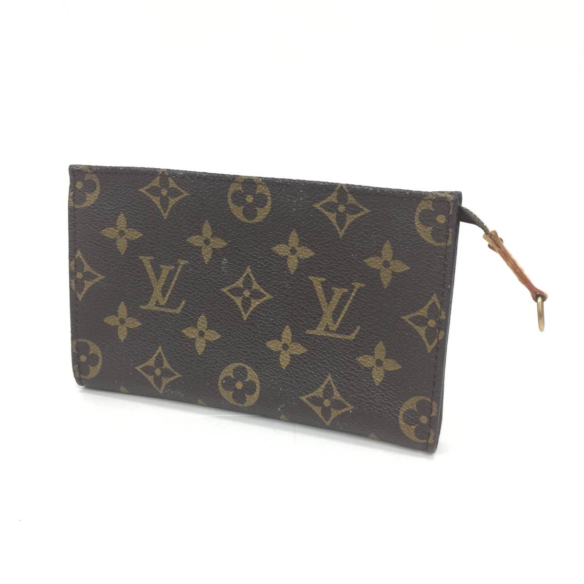 234 LOUIS VUITTON ルイヴィトン プチ バケット 付属ポーチのみ M42238 ポーチ モノグラムキャンバス ジップ 小物入れ コスメポーチ