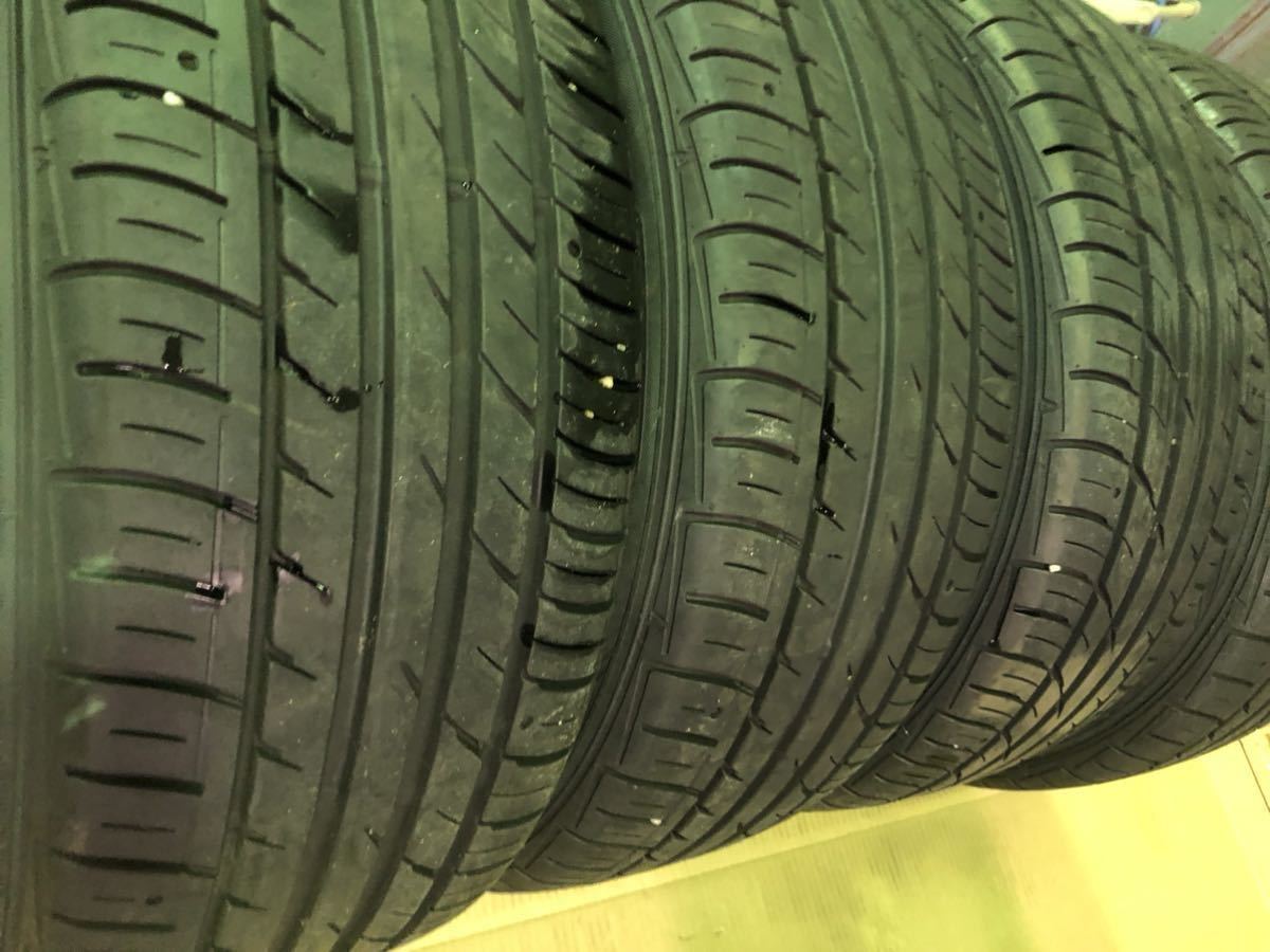 RAYS LE37T PCD100 5穴 7.5j オフセット48 225/55R17タイヤ付き4本 