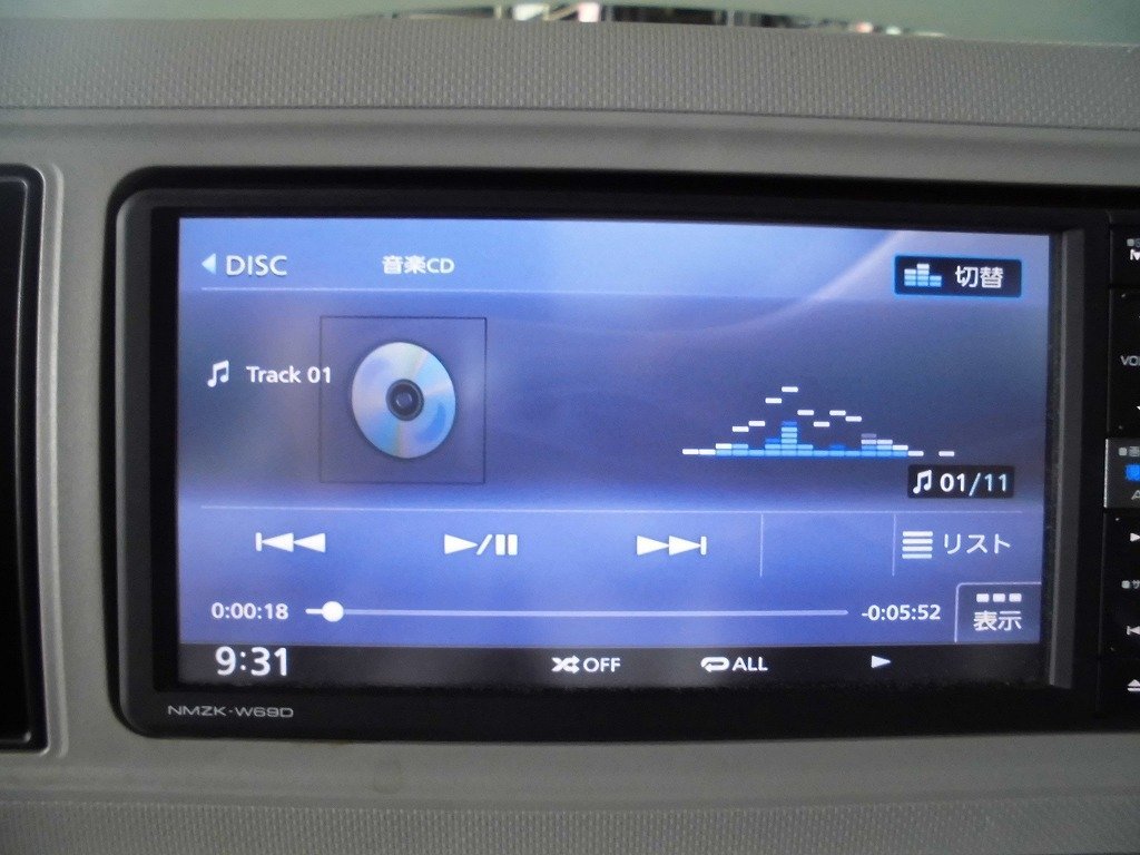 R08⁄03⁄16-5) Φ ダイハツ純正ナビ ⁄ NMZK-W69D ⁄ フルセグ ⁄ DVD ⁄ CD