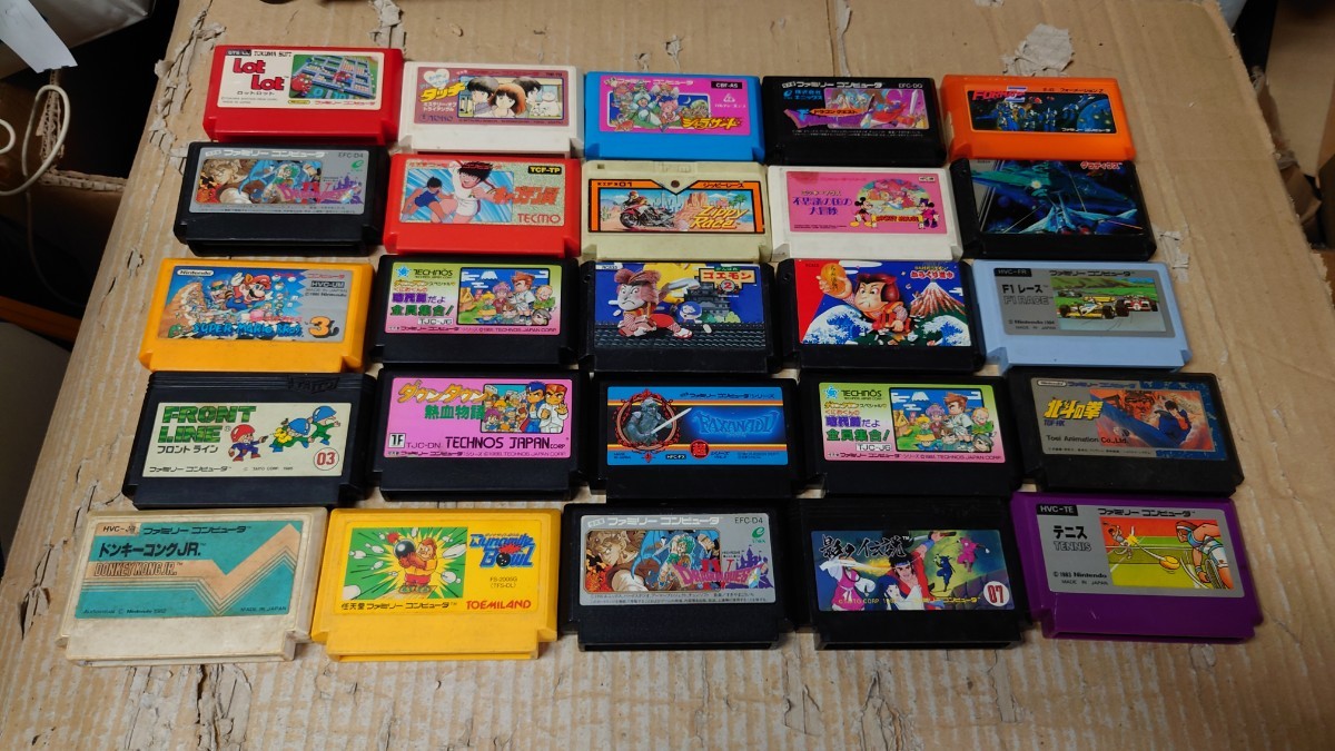 送料込み】ファミコン◇ソフト100本セット◇箱説無◇動作未確認 動作