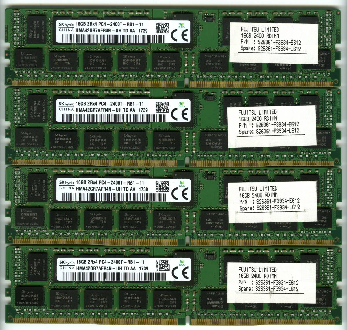 16GB DDR4 ECC SK Hynix hynix Registered RAM PC4-19200 Server 