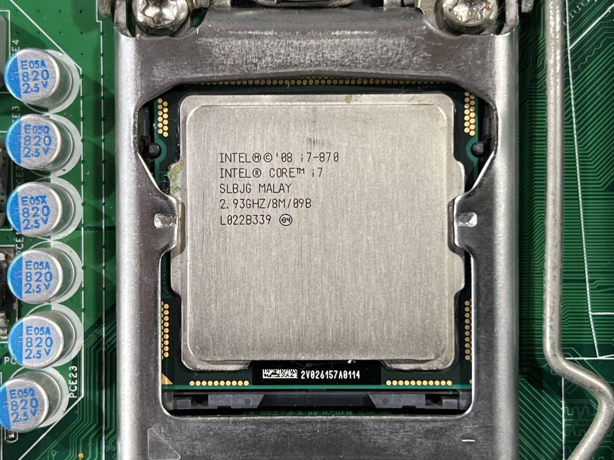 通電動作未確認/Core i7 CPU付 PEGATRON MicroATX IPMIP-GS IOパネル 